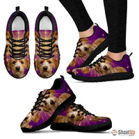 Basset Fauve de Bretagne Dog (White/Black) Running Shoes For Women-Free Shipping - Deruj.com