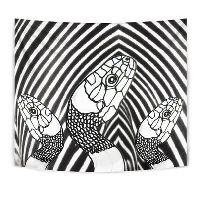 Black & White Snake Print Tapestry-Free Shipping - Deruj.com