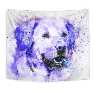 Labrador Dog Watercolor Art Print Tapestry-Free Shipping - Deruj.com