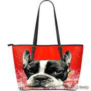 Boston Terrier(Dog) -Large Leather Tote Bag-3D Print-Free Shipping - Deruj.com