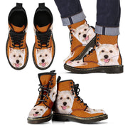 West Highland White Terrier Print Boots For Men-Express Shipping - Deruj.com