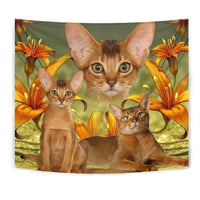 Abyssinian Cat Print Tapestry-Free Shipping - Deruj.com