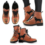 Valentine's Day Special Golden Retriever Print Boots For Women-Free Shipping - Deruj.com