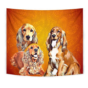 Cocker Spaniel Print Tapestry-Free Shipping - Deruj.com