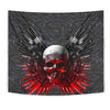 Gun And Skull Print Limited Edition Tapestry-Free Shipping - Deruj.com