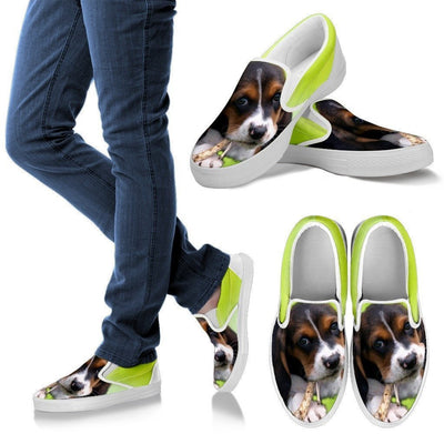 Basset Hound-Dog Slip Ons For Women-Free Shipping - Deruj.com
