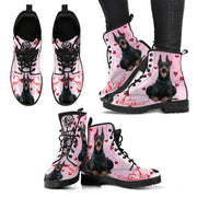 Valentine's Day Special-Doberman Pinscher Print Boots For Women-Free Shipping - Deruj.com