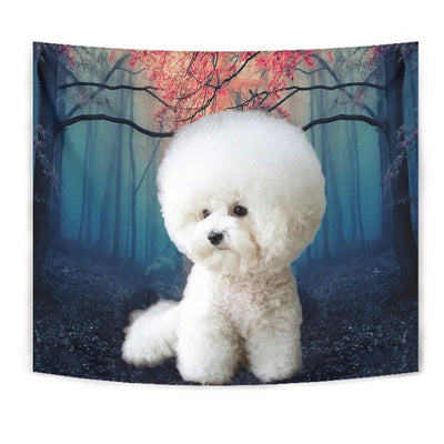 Cute Bichon Frise Print Tapestry-Free Shipping - Deruj.com