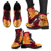 Valentine's Day Special-Golden Retriever Print Boots For Women-Free Shipping - Deruj.com
