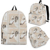 Borzoi Dog Print Backpack-Express Shipping - Deruj.com