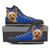 Paws Print Yorkshire (Black/White) High Top Shoes For Men-Limited Edition-Express Shipping - Deruj.com