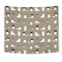Pekingese Dog Pattern Print Tapestry-Free Shipping - Deruj.com