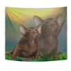 Cute Oriental Shorthair Cat Print Tapestry-Free Shipping - Deruj.com