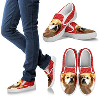 Tibetan Spaniel Print-Slip Ons For Women-Express Shipping - Deruj.com