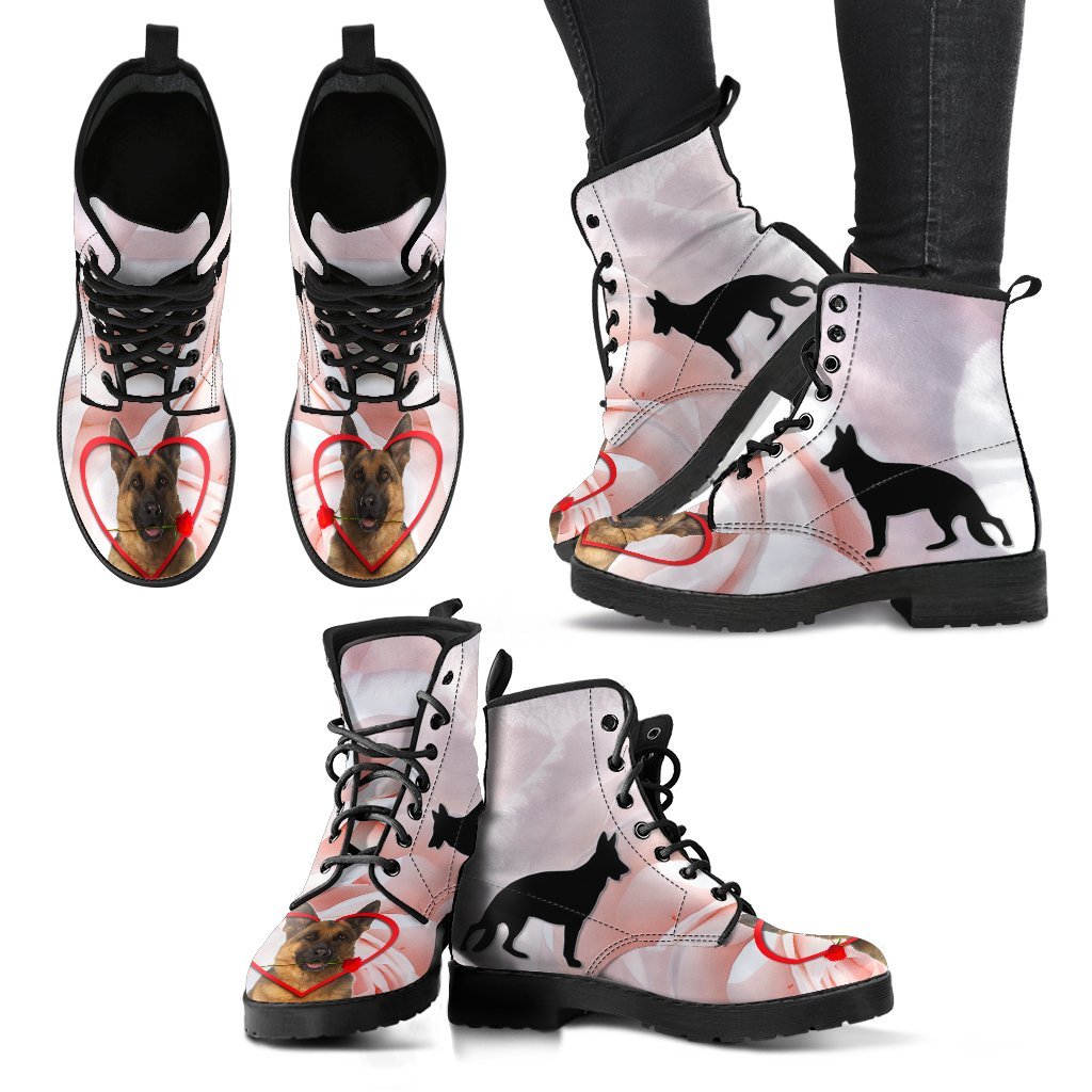 Valentine's Day Special German Shepherd Print Boots For Women-Free Shipping - Deruj.com
