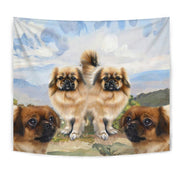 Amazing Tibetan Spaniel Print Tapestry-Free Shipping - Deruj.com