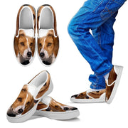American Foxhound Print Slip Ons For Kids- Express Shipping - Deruj.com