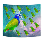 Blue Headed Parrot Print Tapestry-Free Shipping - Deruj.com