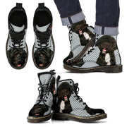 Portuguese Water Dog Print Boots For Men-Express Shipping - Deruj.com