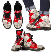 West Highland White Terrier Print Boots For Men-Limited Edition-Express Shipping - Deruj.com