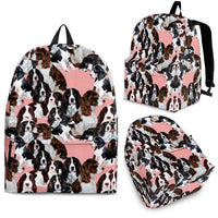 English Springer Spaniel Dog Print Backpack-Express Shipping - Deruj.com