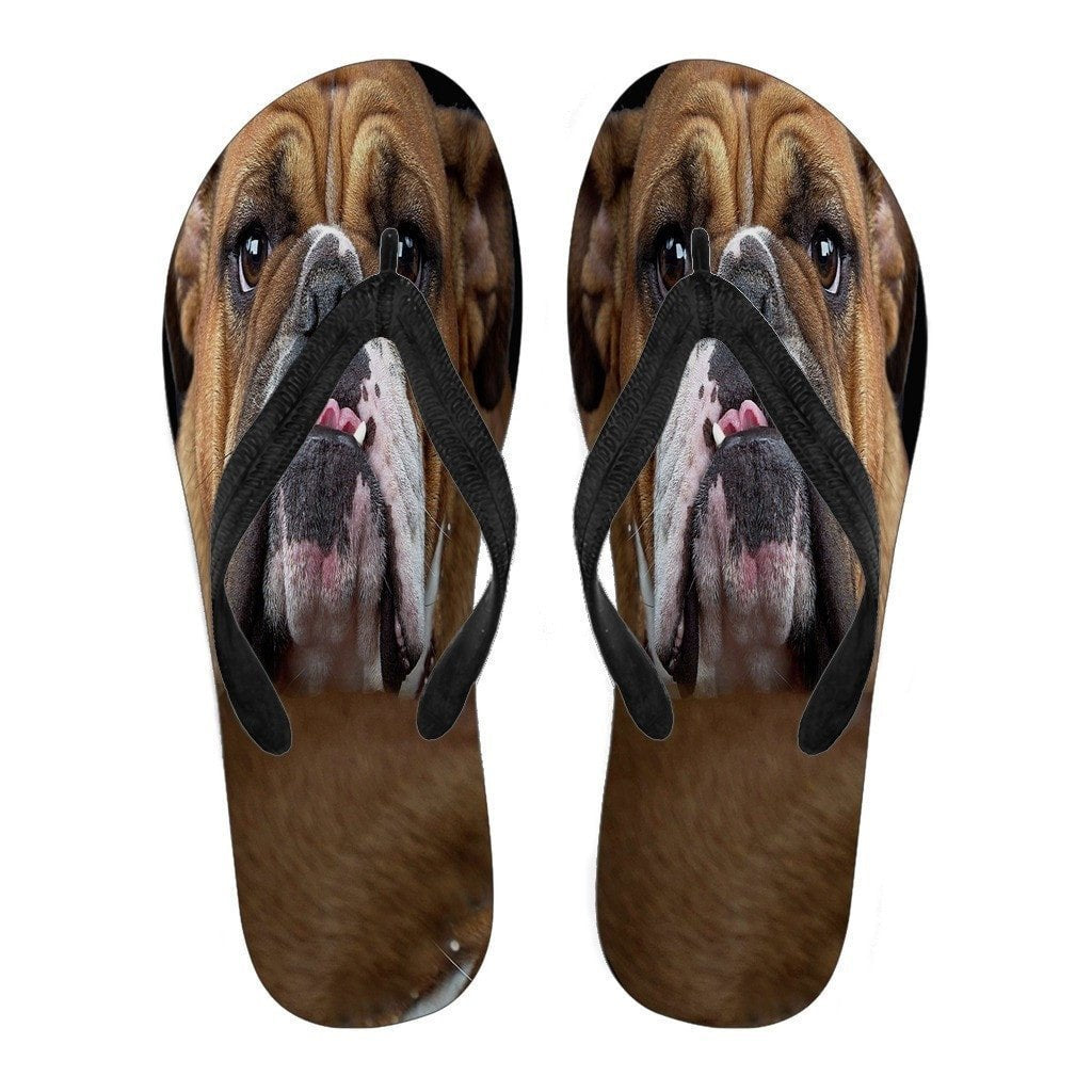 Bulldog Flip Flops For Men-Free Shipping Limited Edition - Deruj.com