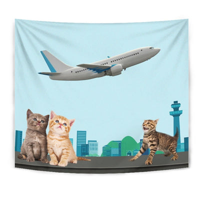 Happy Cats Print Tapestry-Free Shipping - Deruj.com