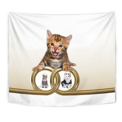 Cute Bengal cat Print Tapestry-Free Shipping - Deruj.com