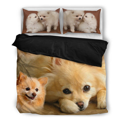 Cute Pomeranian Print Bedding Set- Free Shipping - Deruj.com