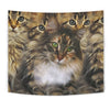 Cute Maine Coon Cat Print Tapestry-Free Shipping - Deruj.com