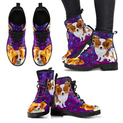 Valentine's Day Special-Papillon Dog Print Boots For Women-Free Shipping - Deruj.com