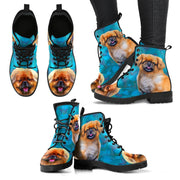 Valentine's Day Special-Pekingese Dog Print Boots For Women-Free Shipping - Deruj.com