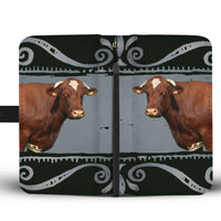 Maine Anjou Cattle (Cow) Print Wallet Case-Free Shipping - Deruj.com