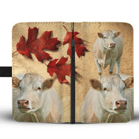 Charolais Cattle (Cow) Print Wallet Case-Free Shipping - Deruj.com