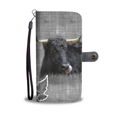 Welsh Black cattle (Cow) Print Wallet Case-Free Shipping - Deruj.com
