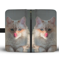 Cute Birman Cat Print Wallet Case-Free Shipping - Deruj.com