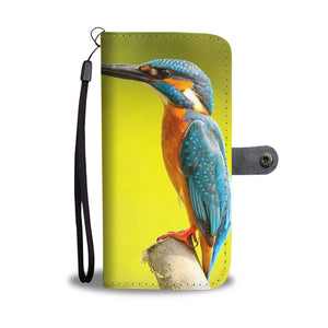 Beautiful Kingfisher Bird Print Wallet Case-Free Shipping - Deruj.com
