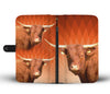 Salers Cattle (Cow) Print Wallet Case-Free Shipping - Deruj.com