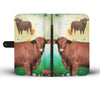Santa Gertrudis Cattle (Cow) Print Wallet Case-Free Shipping - Deruj.com