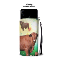 Santa Gertrudis Cattle (Cow) Print Wallet Case-Free Shipping - Deruj.com