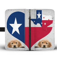 Amazing Golden Retriever heart Print Wallet Case-Free Shipping-TX State - Deruj.com