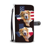 Amazing Golden Retriever Dog On Map Print Wallet Case-Free Shipping-Tx State - Deruj.com