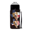 Amazing Golden Retriever Dog On Map Print Wallet Case-Free Shipping-Tx State - Deruj.com