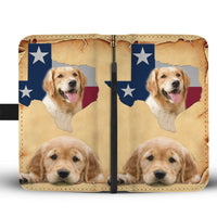 Cutest Golden Retriever Print Wallet Case-Free Shipping-TX State - Deruj.com