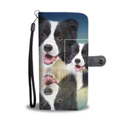 Lovely Border Collie Print Wallet Case-Free Shipping - Deruj.com