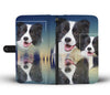 Lovely Border Collie Print Wallet Case-Free Shipping - Deruj.com