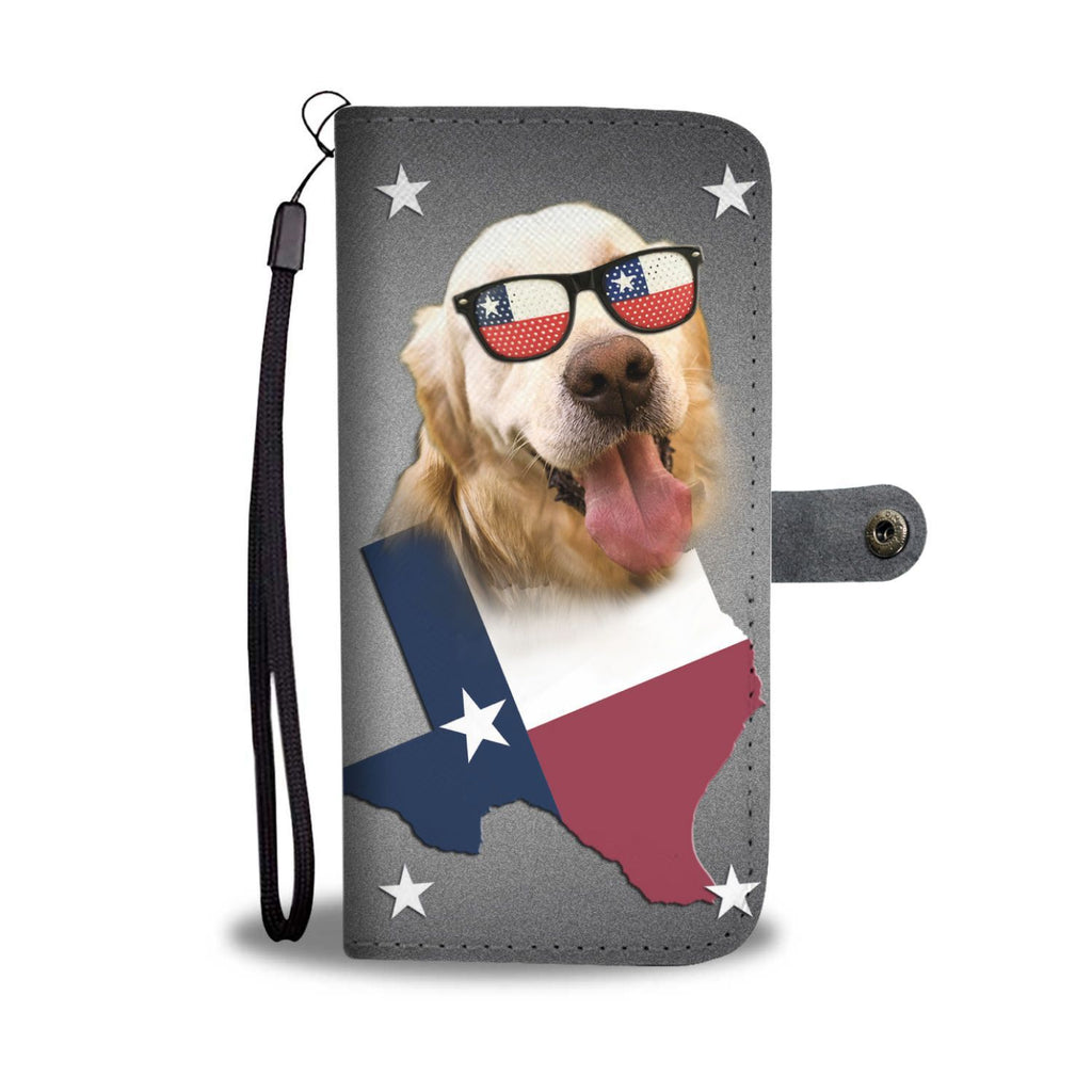 Golden Retriever With Glasses Print Wallet Case-Free Shipping-TX State - Deruj.com