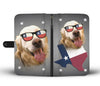 Golden Retriever With Glasses Print Wallet Case-Free Shipping-TX State - Deruj.com