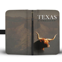 Texas Longhorn Cattle (Cow) Print Wallet Case-Free Shipping - Deruj.com