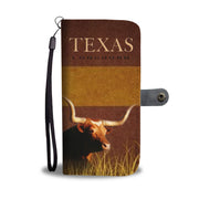 Amazing Texas Longhorn Cattle (Cow) Print Wallet Case-Free Shipping - Deruj.com